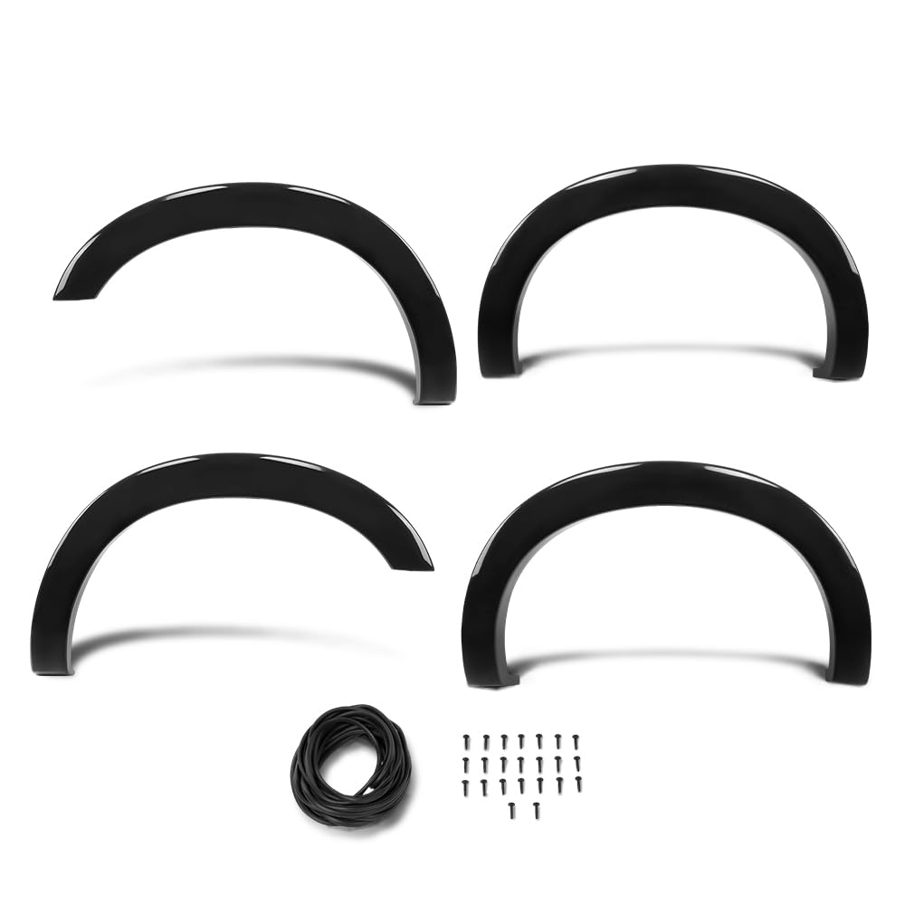 G-PLUS Factory Style Fender Flares 4pcs Compatible with Ford F250 F350 Super Duty 2011-2016 Black