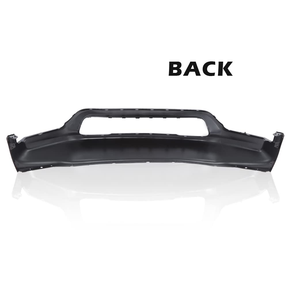 G-PLUS Primered Front Lower Bumper Cover Fascia Compatible with Jeep Compass 2017 2018 2019 2020 2021 Textured Dark Gray 5UQ11RXFAB CH1015131