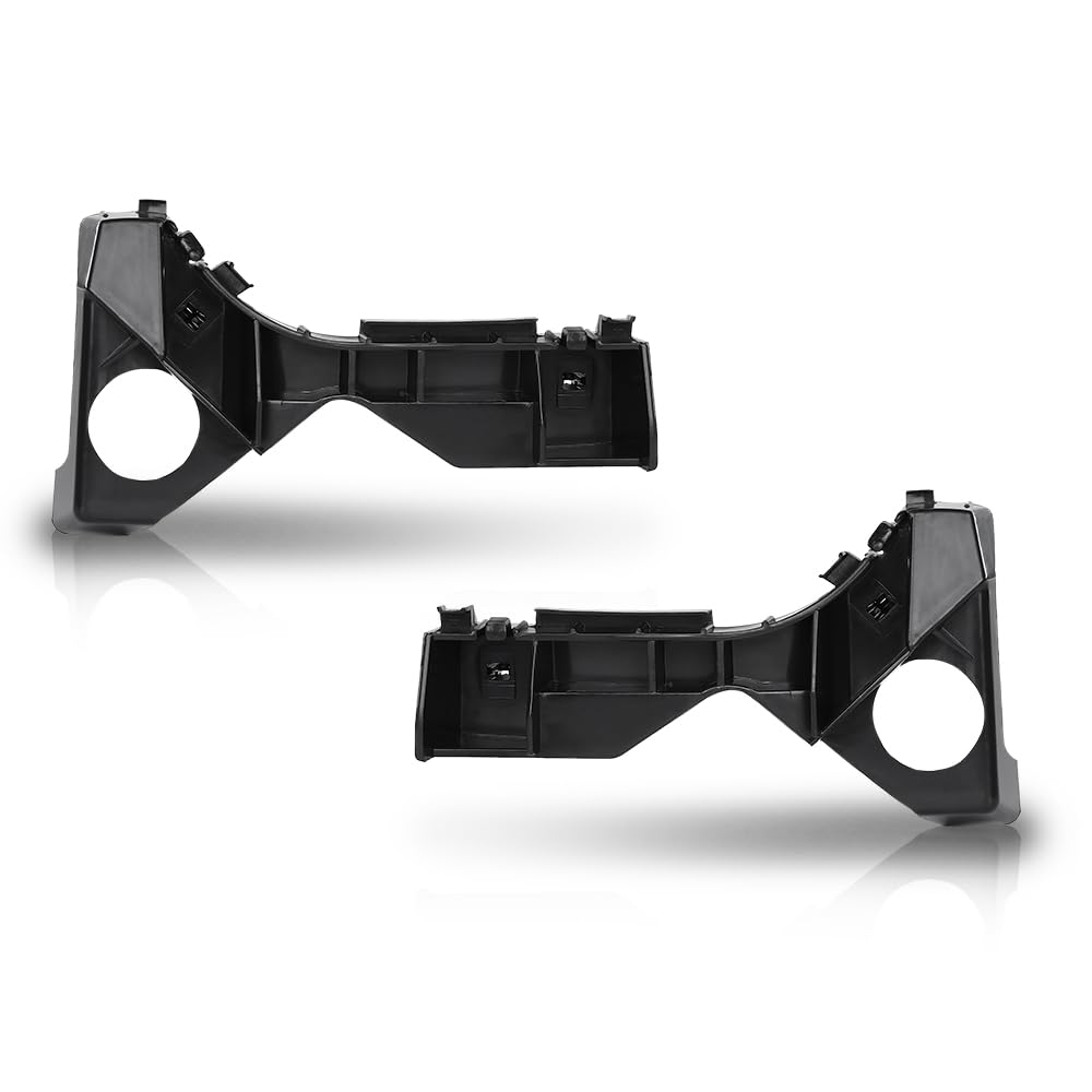 G-PLUS Front Left & Right Side Bumper Bracket Set Compatible with Toyota Corolla CE/LE/S 2003-2008 5211502061 Black