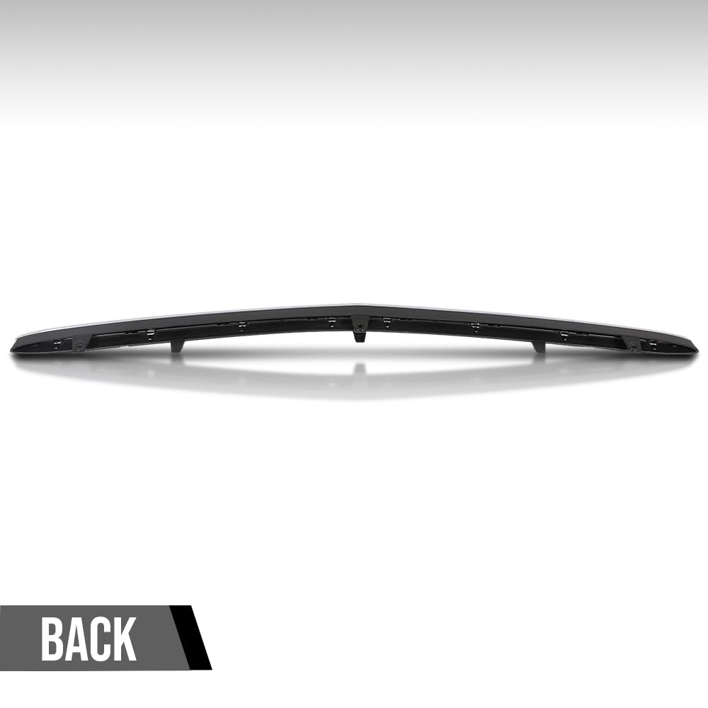 G-PLUS Front Bumper Lower Center Molding Trim Spoiler Compatible with Benz S63 AMG S550 S600 S550e 2014-2017 2228800108 Chrome Black