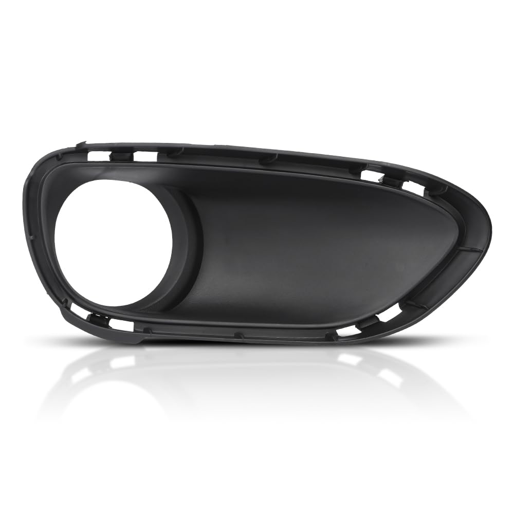 G-PLUS Fog Light Trim Driving Lamp Front Passenger Right Side Hand Compatible with Porsche Cayenne Turbo 2011 2012 2013 2014, Fit Porsche Cayenne Turbo S 2013-2014 95850509400, PO1039105 Black