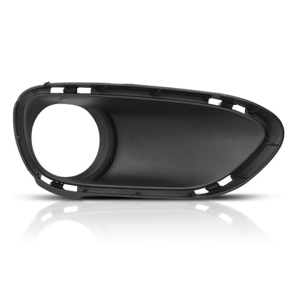 G-PLUS Fog Light Trim Driving Lamp Front Passenger Right Side Hand Compatible with Porsche Cayenne Turbo 2011 2012 2013 2014, Fit Porsche Cayenne Turbo S 2013-2014 95850509400, PO1039105 Black