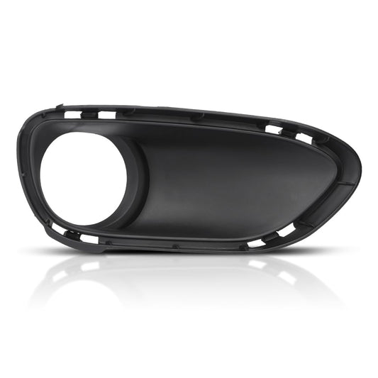 G-PLUS Fog Light Trim Driving Lamp Front Passenger Right Side Hand Compatible with Porsche Cayenne Turbo 2011 2012 2013 2014, Fit Porsche Cayenne Turbo S 2013-2014 95850509400, PO1039105 Black