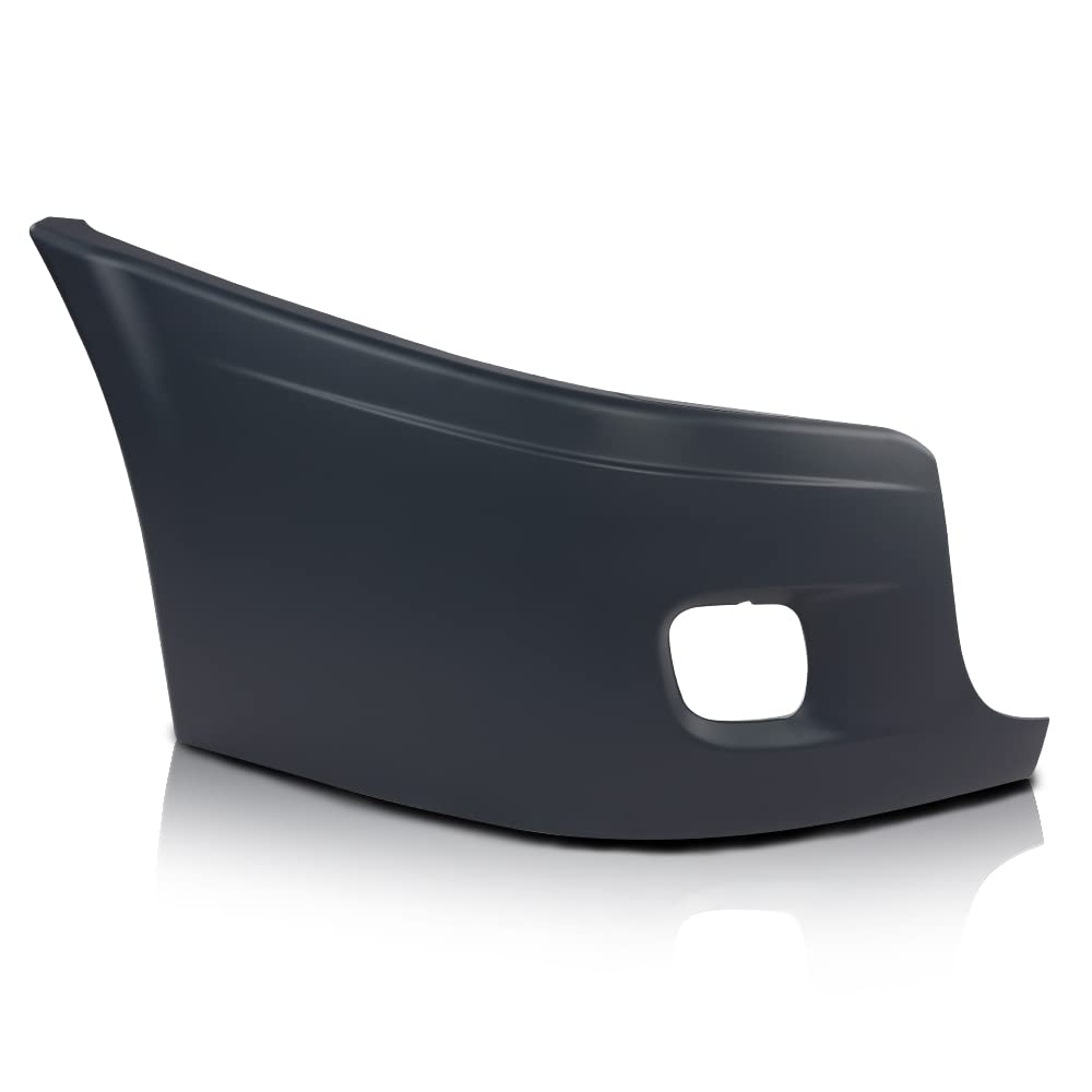 G-PLUS Right Bumper End Cover Reinforcement w/Fog Light Hole Compatible with Freightliner Cascadia 2008-2017 Right Passenger Side Bumper Cover 2127300005
