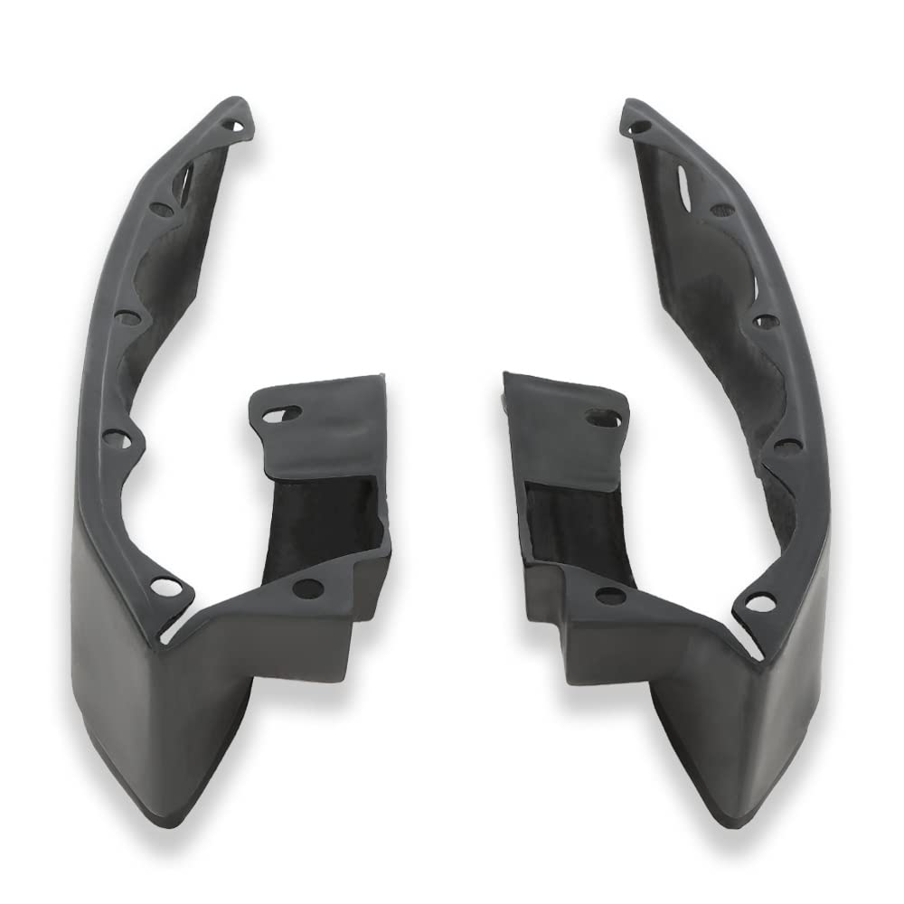 G-PLUS Rear Fiberglass Bumper Fillers Set of 2 Compatible with Cadillac Deville 1980-1992/Fit for Cadillac Fleetwood 1980-1992/Fit Cadillac Brougham 1980-1992 Black