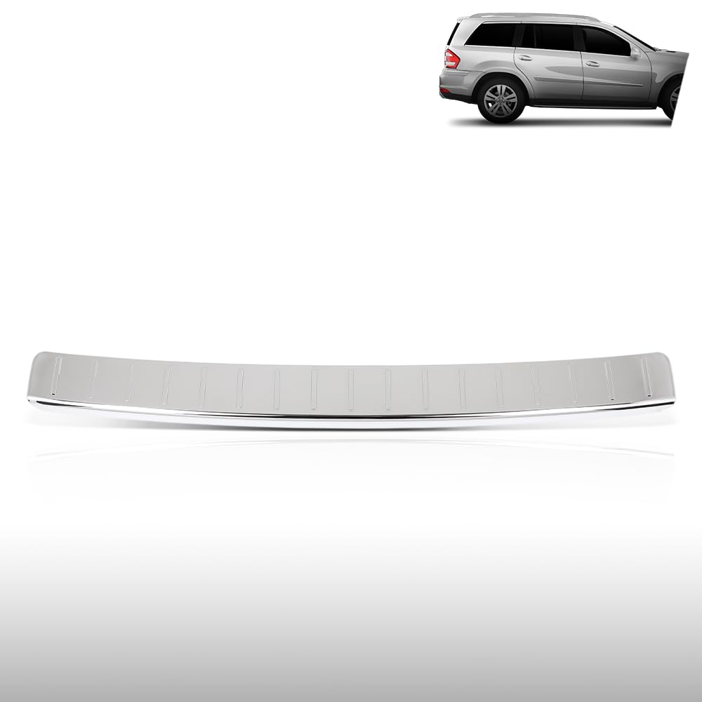G-PLUS Rear Bumper Skid Plate Compatible with Benz X164 GL-Class GL450 GL500 GL550 2009-2012 A1648840190 Silver