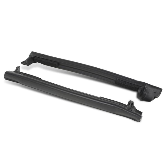 G-PLUS Top Mount Side Weatherstrip Seal Pair Compatible with Chevy Corvette 1997-2004 0313370, 10313371 Black