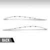 G-PLUS Bumper Trim Rear Compatible with Benz C230 (submodel: 4Matic, Base) 2008 2009, Fit Benz C300 Base 2008 2009 2010,2048851021, 2048850921 Silver