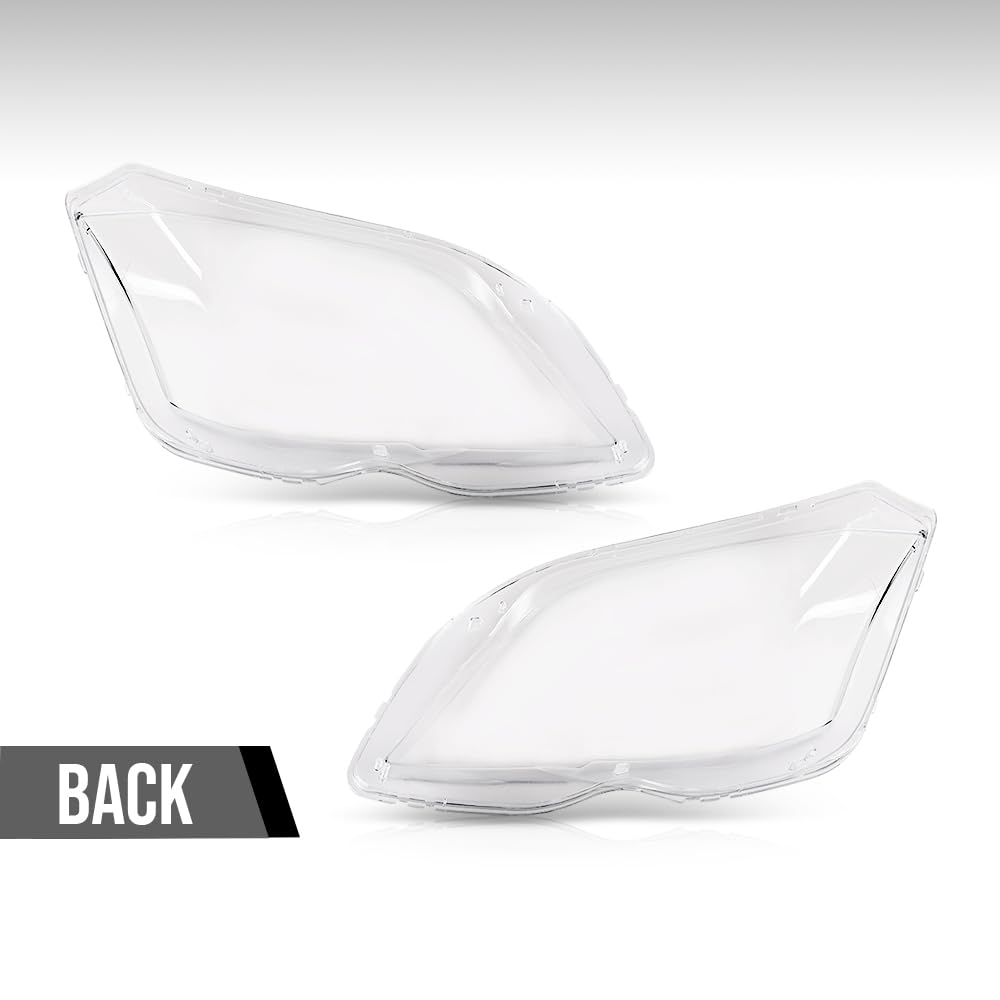 G-PLUS Headlight Lens Cover Compatible with Benz GLK Class X204 2009-2012 Left & Right Front Headlamp Lens Cover Clear