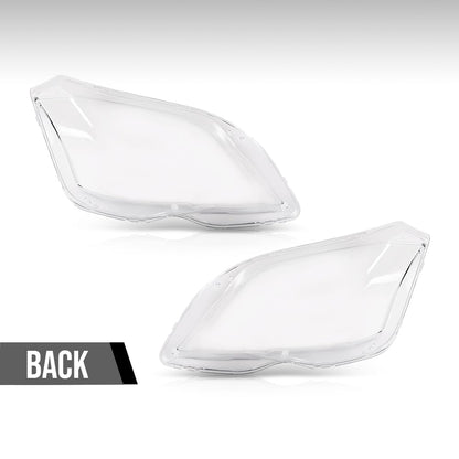 G-PLUS Headlight Lens Cover Compatible with Benz GLK Class X204 2009-2012 Left & Right Front Headlamp Lens Cover Clear
