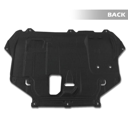 G-PLUS Engine Splash Shield Under Cover Compatible with Ford Focus 2012-2018 Fit Ford C-Max 2013-2018 Fit Ford Transit Connect 2014-2017 Black Engine Splash Guard