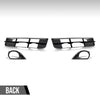 G-PLUS Front Bumper Lower Fog Light Grille Covers Pair Compatible with Audi Q7 Standard Base Model 2010 2011 2012 2013 2014 2015 (Not Fit Audi Q7 S-Line Model) 4L0807681B, 4L0807682B Black