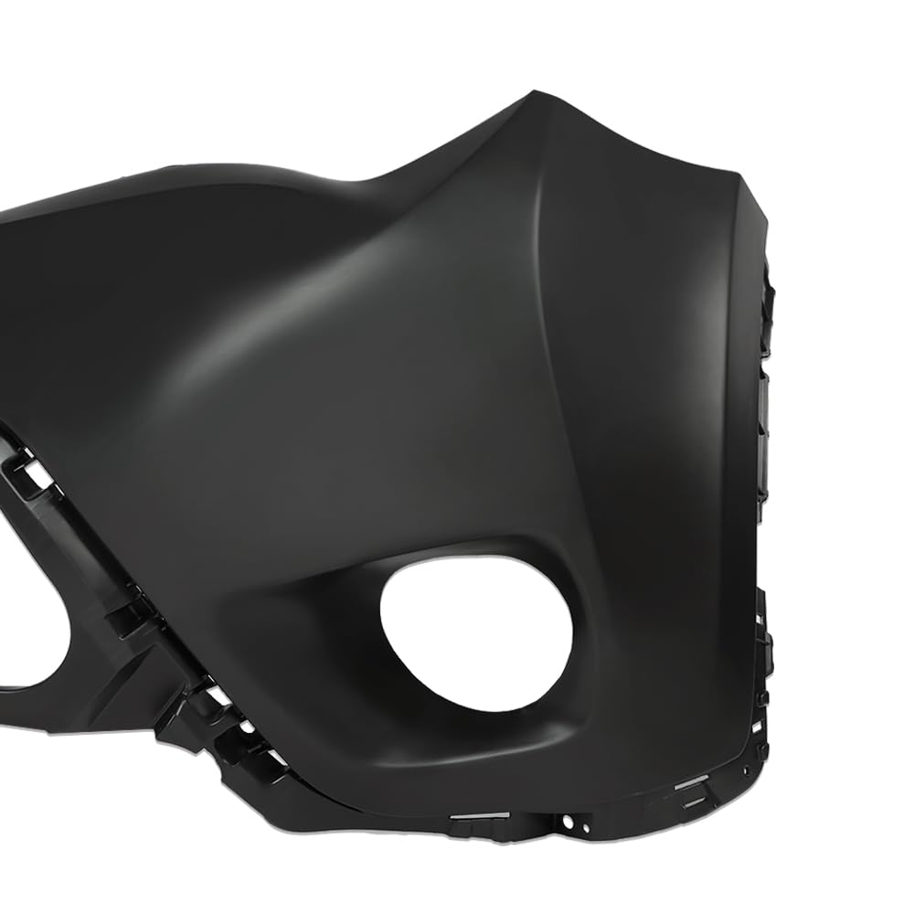 G-PLUS Front Upper Bumper Cover Primered Compatible with Toyota RAV4 2013 2014 2015, TO1014101, 521190R911, Black