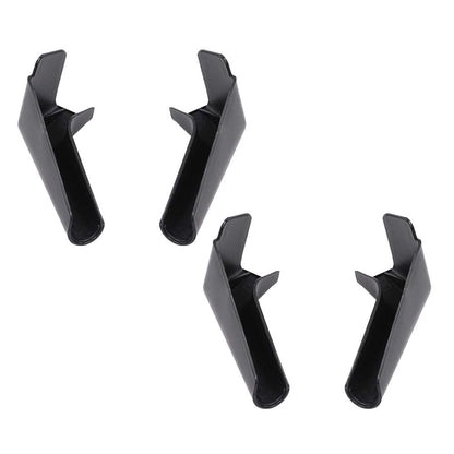 G-PLUS RV Rain Gutter Spout Long Version Left and Right Black Gutter Spout 3 1/2" Long 4pcs