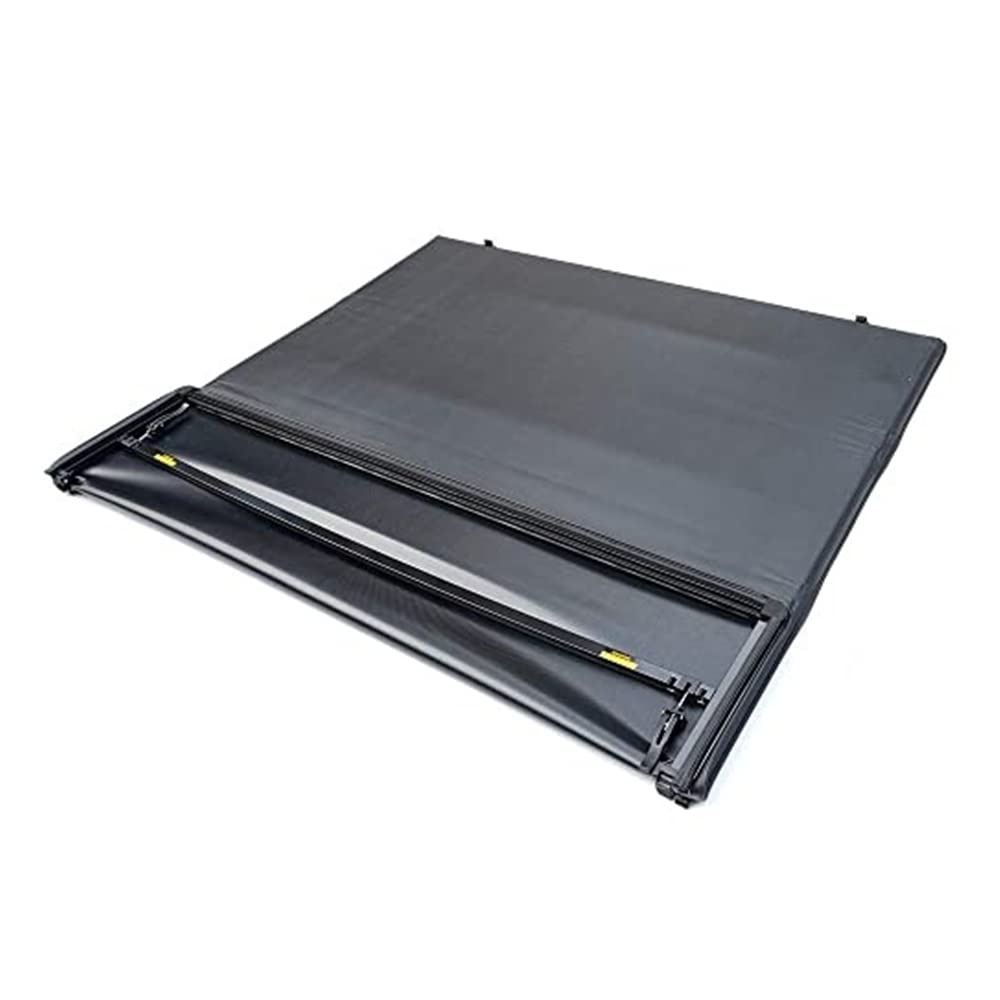 G-PLUS Lock & Soft Four Fold Truck Tonneau Cover Compatible with 2015 2016 2017 2018 2019 2020 Ford F150 with 6.5 Feet 6.5' / 78 Inch Bed Only