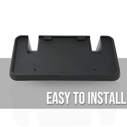G-PLUS Black Front Bumper License Plate Frame Bracket Holder Fit Ford F250 F350 F450 F550 Super Duty 1999-2004/Fit Excursion 2000-2004 (Include License Plate Screws&Mounting Hardware)