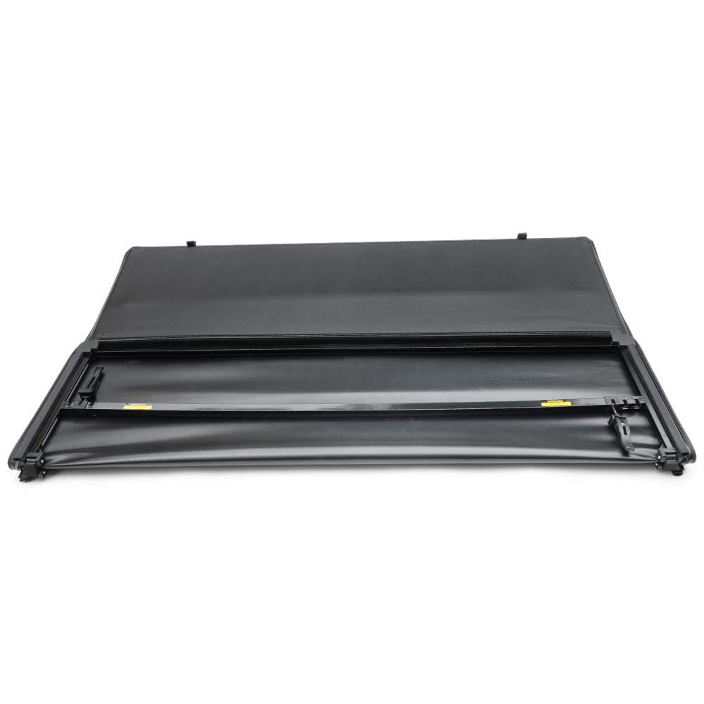 G-PLUS T3 Lock Tri-Fold 6Ft Truck Tonneau Cover Replacement for 2015-2020 Chevy Colorado/GMC Canyon,Short Bed 6' Black
