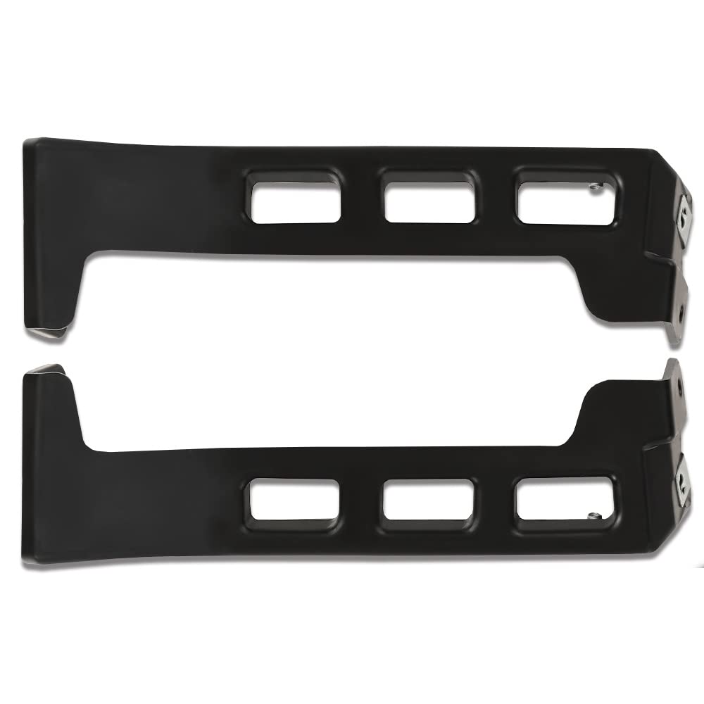 G-PLUS Front Lower Bumper Guide Brackets Driver Passenger Compatible with 201 -2022 Chevy Equinox GM1042153, GM1043153,23227561, 23227562 Black