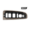 G-PLUS Window Switch Bezel Cover Compatible with Chevy Silverado/GMC Sierra 2003-2007,Fit Chevy Avalanche/Chevy Tahoe/GMC Yukon XL 2004-2006,Fit Chevy Suburban 2004-2007 89045119 89045127 Tan