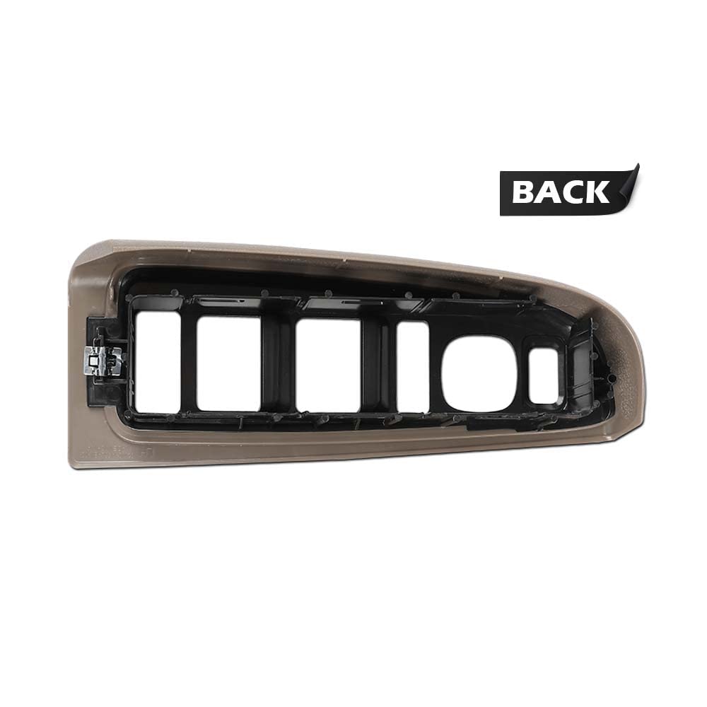 G-PLUS Window Switch Bezel Cover Driver Side Compatible with Chevy Silverado/GMC Sierra 2003-2007,Fit Chevy Avalanche/Chevy Tahoe/GMC Yukon XL 2004-2006,Fit Chevy Suburban 2004-2007 89045127 Tan