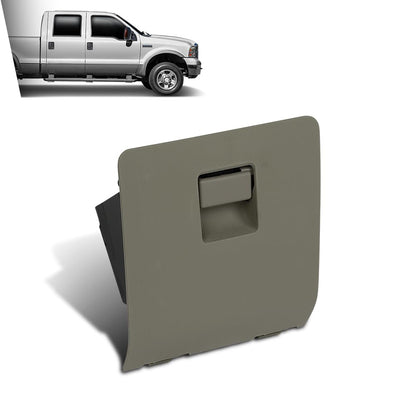 G-PLUS Center Glove Storage Box Cubby Compatible with Ford F250 F350 Super Duty 2005-2007 Light Gray