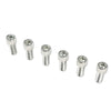 G-PLUS 12pcs SBC Stainless-Steel Hex Intake Manifold Bolt Kit for 1955-1986 Chevy Engines (265/283/302/305/327/350/400) - Silver