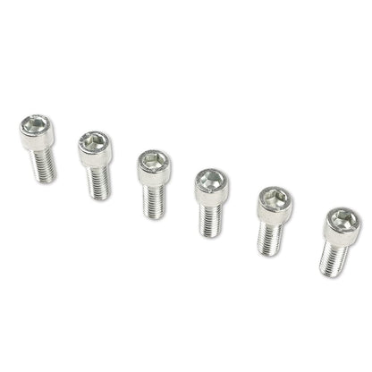 G-PLUS 12pcs SBC Stainless-Steel Hex Intake Manifold Bolt Kit for 1955-1986 Chevy Engines (265/283/302/305/327/350/400) - Silver