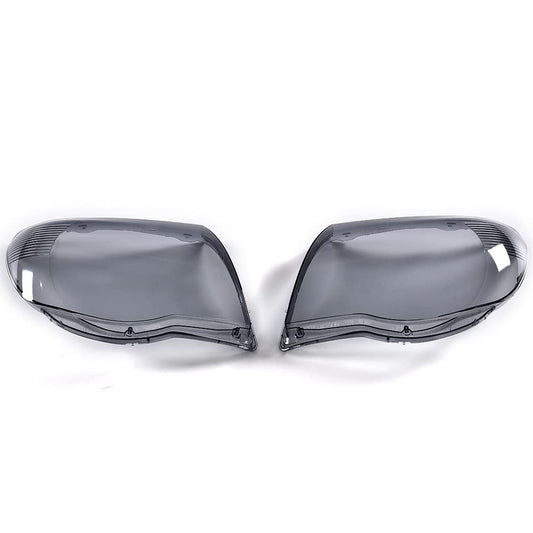 G-PLUS Front Headlight Lenses Cover, Compatible with 2005-2011 Toyota Tacoma, Left & Right Side Replacement Pair (Smoky Lens)