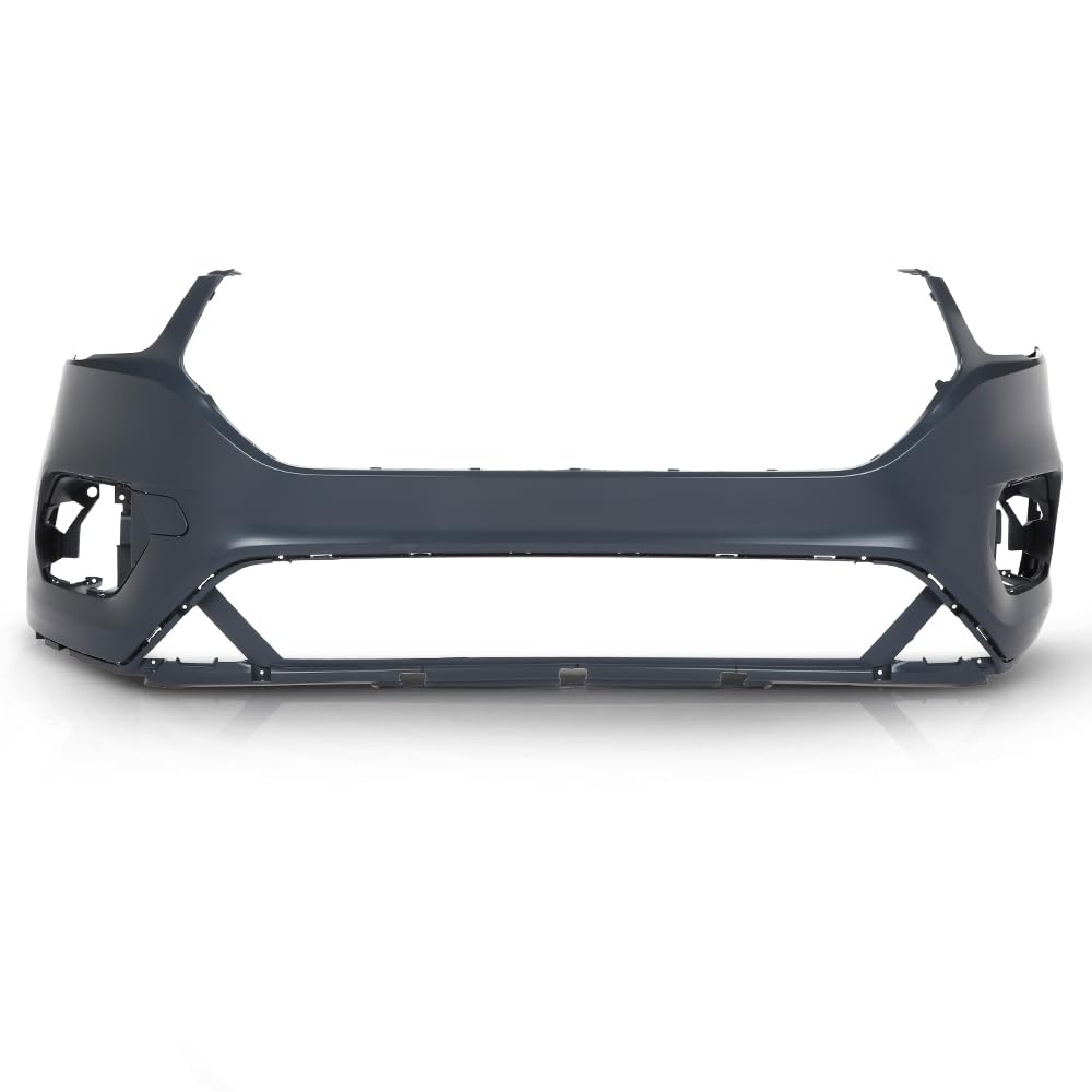 G-PLUS 1PC Front Bumper Cover w/Brackets Compatible with Ford Escape 2017 2018 2019, GJ5Z-17757-APTM, GJ5Z-17C947-AA, GJ5Z-17C947-AB, Black