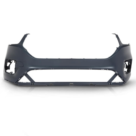 G-PLUS 1PC Front Bumper Cover w/Brackets Compatible with Ford Escape 2017 2018 2019, GJ5Z-17757-APTM, GJ5Z-17C947-AA, GJ5Z-17C947-AB, Black