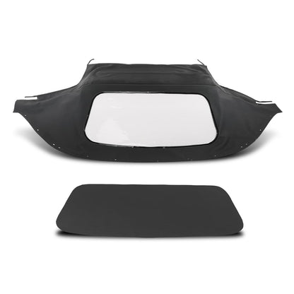 G-PLUS Convertible Soft Top w/Plastic Window Compatible with Mazda Miata 1990-2005 Black