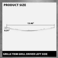 G-PLUS Grille Trim Left for Benz E350 E400 4Matic Wagon Sedan 2014-2016 Product Image