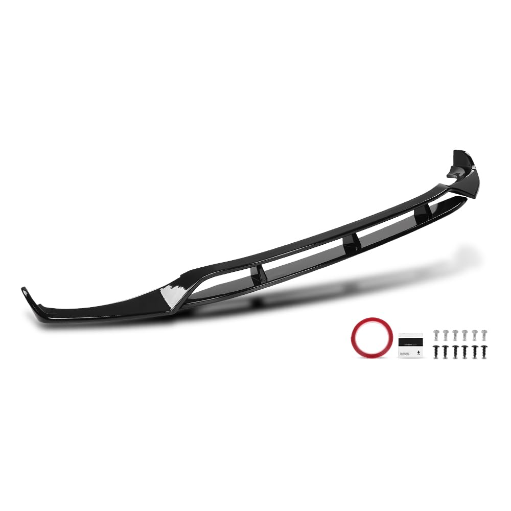 G-PLUS Front Bumper Lip Splitter Spoiler Compatible with BMW X3 G01 X4 G02 2017 2018 2019 2020 2021, Only Fit Model with M Sport Bumper Front Splitter Lip Gloss Black