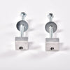 G-PLUS Truck Tool Box Mounting Kit, Rail Mounting Clamp Kit,J Hook Crossover Pickup Mounting Clamp Tiedown Universal Fit,Easy Mount-Silver (4Pcs)