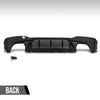 G-PLUS Rear Diffuser Compatible with BMW G30 5 Series 2017 2018 2019 2020 2021 2022 2023 Only Fit Models with M Sport Bumper Carbon Fiber Black