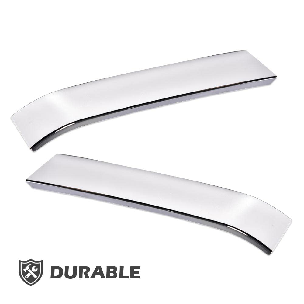 G-PLUS Chrome Grille Molding Trim Compatible With Chevy Silverado 1500 Classic HD 2500 3500 2003-2007 LH & RH Grill Trims Set 10397972, GM1213105, 10397973, GM1212105