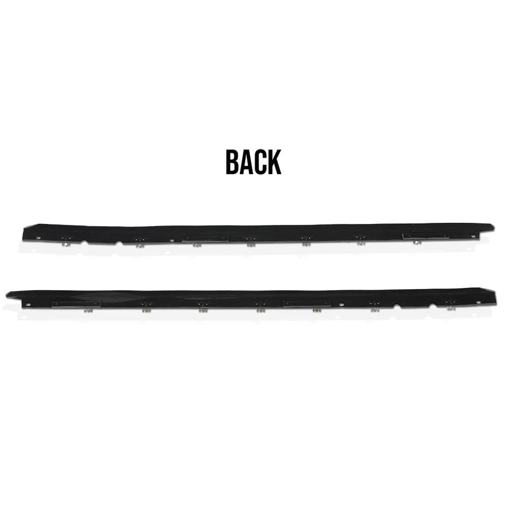 G-PLUS Window Felt Sweeps Weatherstrip Pair w/Rivets Belt Outer Compatible with Chevy Corvette C4 (Coupe and Convertible) 1984-1996