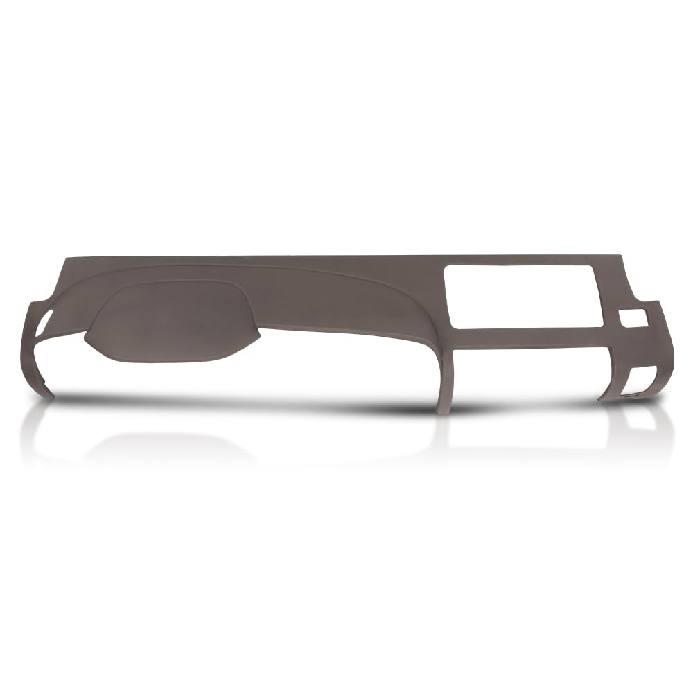 G-PLUS TPE Dash Cover Dashboard Panel Compatible with Chevy Silverado (LS, LT, or Work Truck ONLY) / GMC Sierra (SL, SLE, or Work Truck ONLY) 2007-2013, Fit Dual Glovebox Style Dashes Only Brown