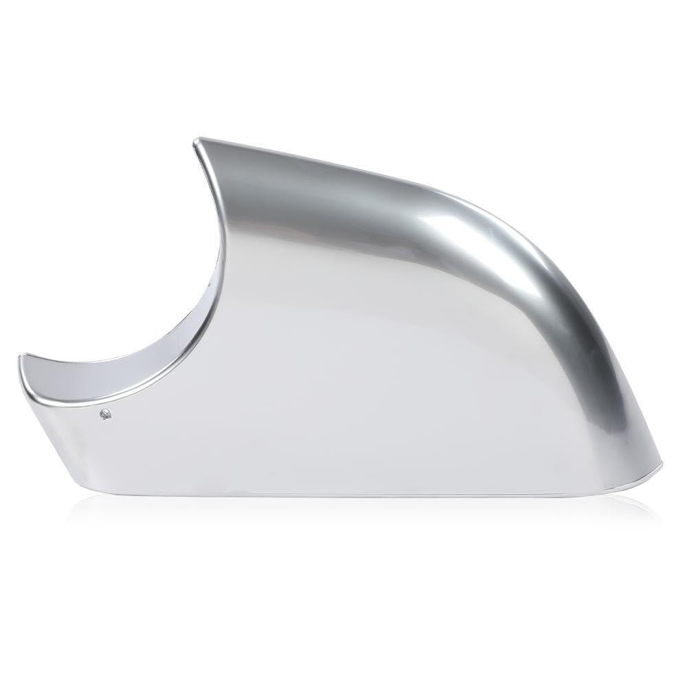 G-PLUS Left Side Wing Door Mirror Cover Lower Silver Holder Chrome Compatible With Tesla Model 3 2017-2022 22873005 Silver