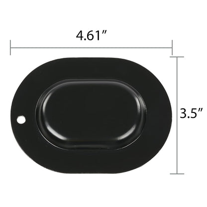 G-PLUS Trunk Floor Pan Drain Plug Plate Set Compatible with A-body/Chevelle/GTO/442/GS 1967-1972,Fit All GM Big Car & All GM 1967-1977,Fit Chevy Camaro/Pontiac Firebird 1967-1981 4 PCS Metal