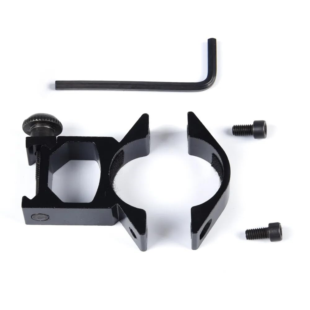 G-PLUS Scope Rings Mount Fit 1" Diameter 10mm 3/8" High Profile See-Thru Dovetail 2PCS Black