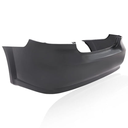 G-PLUS Rear Bumper Cover Compatible with Chevy Aveo Sedan LS LT 4Door 2007 2008 2009 2010 2011 Primed Black Bumper Cover 95978858 GM1100791