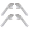 G-PLUS RV Rain Gutter Spout Long Version Left and Right Side White 3 1/2" Long 4 PCS