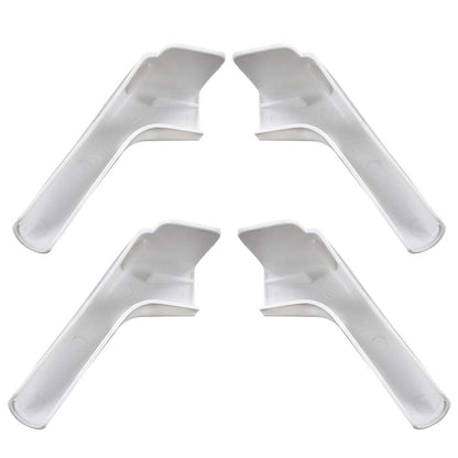 G-PLUS RV Rain Gutter Spout Long Version Left and Right Side White 3 1/2" Long 4 PCS