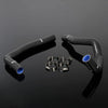 G-PLUS Silicone Radiator Coolant Hose Kit Clamps Compatible With Toyota Supra JZA80 2JZ-GTE Turbo VVTI 1997-2002 Black