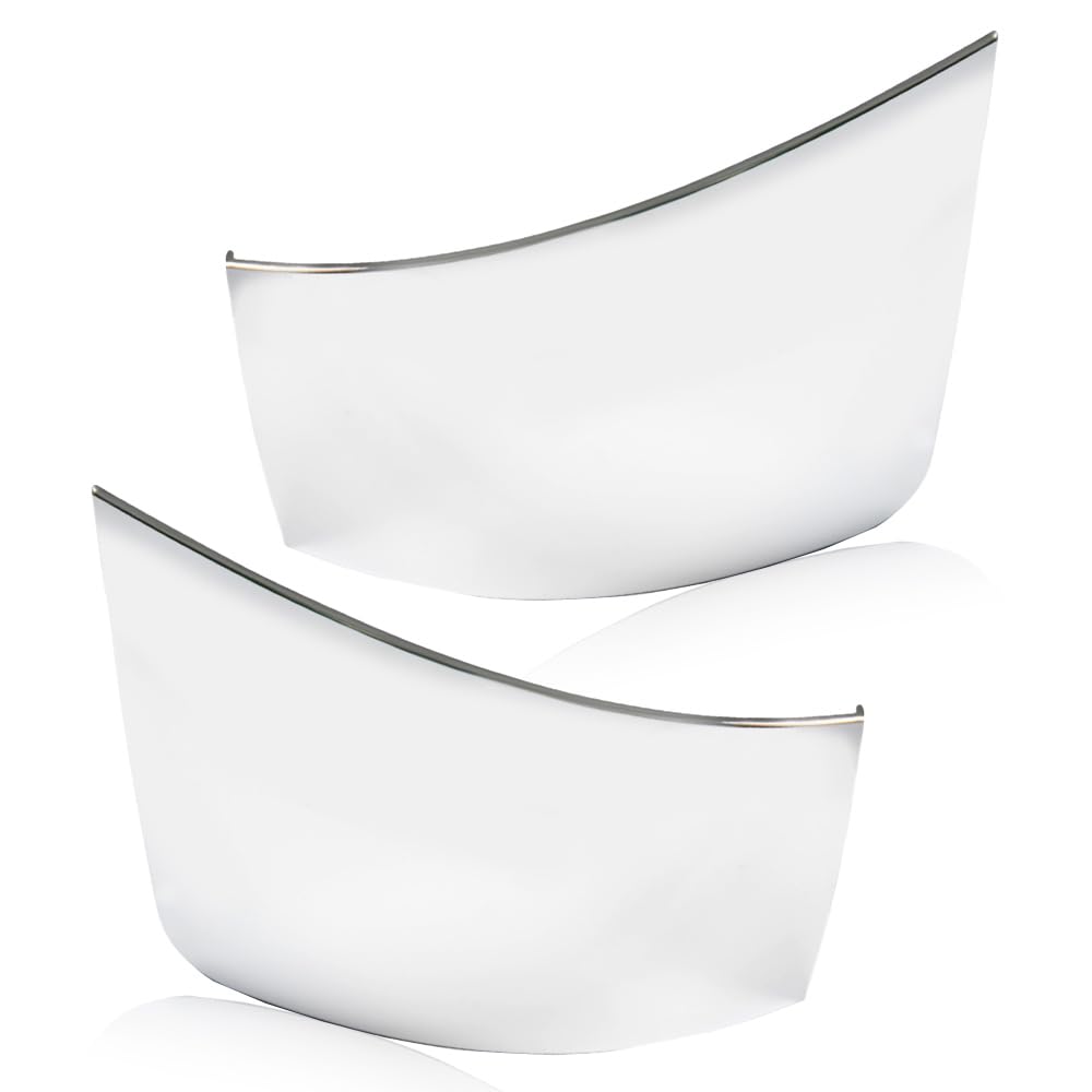 G-PLUS Headlight Molding Trim Side Bumper Chrome Trim Compatible With Volvo VNL 300 430 630 670 730 780 2004-2015 Driver & Passenger Side Bumper Extension Corners Chrome Trim 1 Pair 82721512 82721510