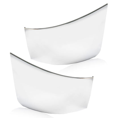 G-PLUS Headlight Molding Trim Side Bumper Chrome Trim Compatible With Volvo VNL 300 430 630 670 730 780 2004-2015 Driver & Passenger Side Bumper Extension Corners Chrome Trim 1 Pair 82721512 82721510