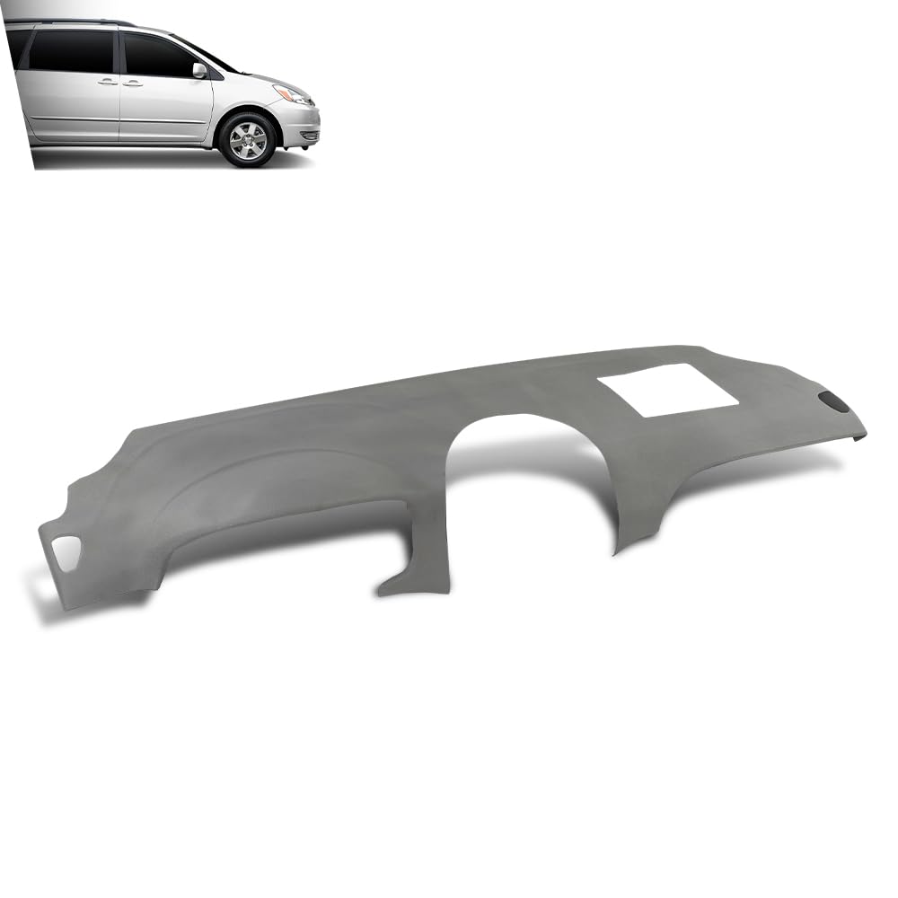 G-PLUS TPE Dash Cover Dashboard Compatible with Toyota Sienna 2004-2010 Gray