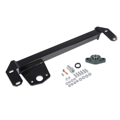 G-PLUS Steering Gear Box Stabilizer Bar Brace Compatible with Dodge Ram 1500 2500 3500 1994-2002 1032004 Black Iron Stabilizer Bar Bracket