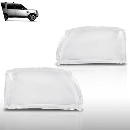 G-PLUS Headlight Lens Cover Compatible with Land Rover Discovery 4 LR4 2014-2016 Left & Right Pair Front Headlamp Lens Cover Clear